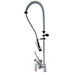 AccessoriesDouble hole deck mounted elbow operated mixing faucet