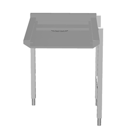 Manipulační stoly k tunelovým košovým myčkámPostranní podavač 90°, mechanicky poháněný myčkou