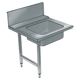 Handling System for Pot & PansPre-wash/Unloading Table with Deep Left Basin, 900mm