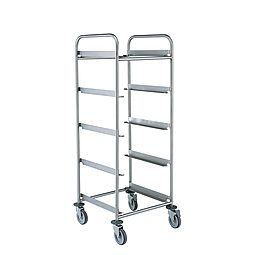 Chariots de service5 wine glasses basket trolley