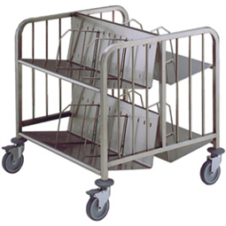 Service Trolleys2 Side, 2 Tier Trolley for 300 plates - height 835 mm