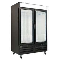 Refrigeration Equipment<br>2-Hinged Glass Door Full Height Ice Cube Merchandiser Freezer 55.5