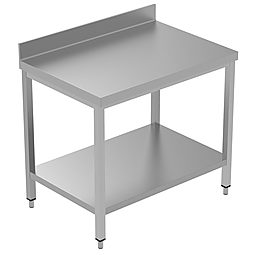 PLUS - Static Preparation 1300 mm Work Table with Upstand and with