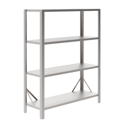 Stainless Steel Preparation1570 mm Stainless Steel Shelving with 4 Solid Shelves
