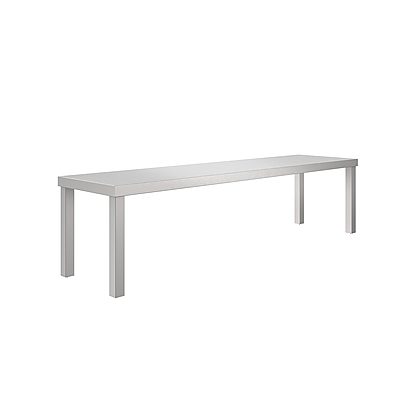 Stainless Steel PreparationOvershelf with one tier, 1600 mm
