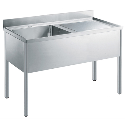 Premium Preparation1400 mm Sink Unit with 1 Bowl - Right drain