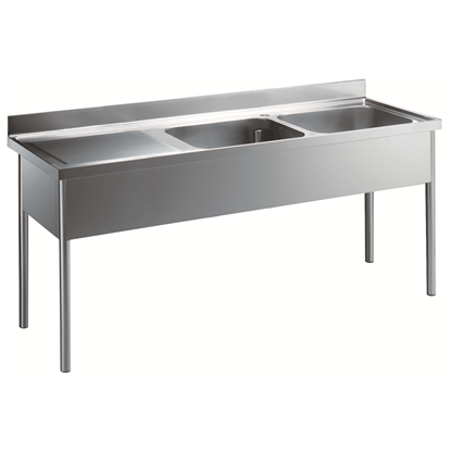 Premium Preparation2100 mm Sink Unit with 2 Bowls - Left Drain