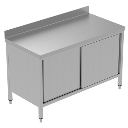 PLUS - Static Preparation1400 mm Worktop Cupboard with Upstand