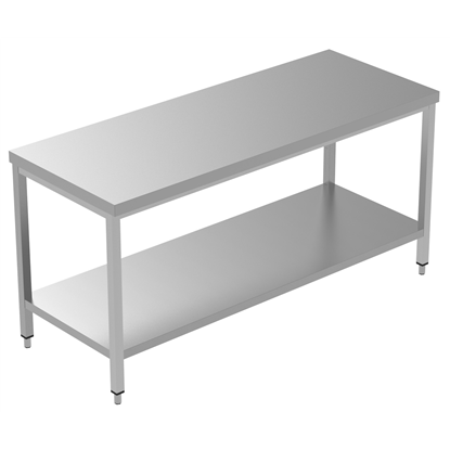 PLUS - Static Preparation1700 mm Work Table With Lower Shelf