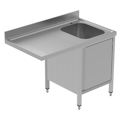 PLUS - Static Preparation1200 mm Sink Cupboard for Dishwasher  with 1 Bowl - Left Drainer