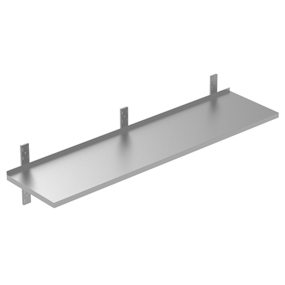 PLUS - Static Preparation1600 mm Solid Wall Shelf with Brackets