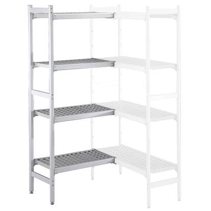 Stainless Steel Preparation475x1098 mm Aluminum Corner Unit