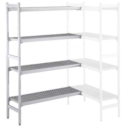 Stainless Steel Preparation475x1844 mm Aluminum Corner Unit