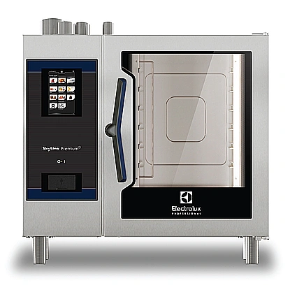 SkyLine PremiumSNatural Gas Combi Oven 6GN1/1, boiler AISI 316L