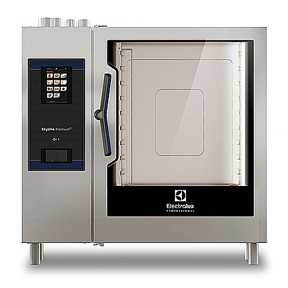SkyLine PremiumSNatural Gas Combi Oven 10GN2/1, boiler AISI 316L