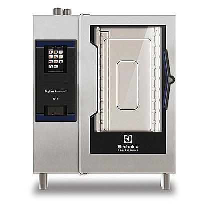 SkyLine PremiumSNatural Gas Combi Oven 10GN1/1, Left hinged door