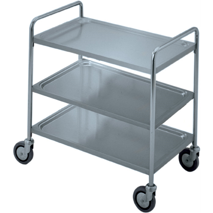 Service TrolleysThree Tier Service Trolley with Handle 900 mm