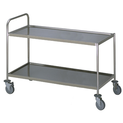 Meal Distribution System2 Tier Service trolley with 1 handle 900x800mm