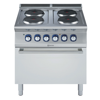 Modular Cooking Range Line700XP 4-Hot Plates Electric Boiling Top Range on Electric Oven