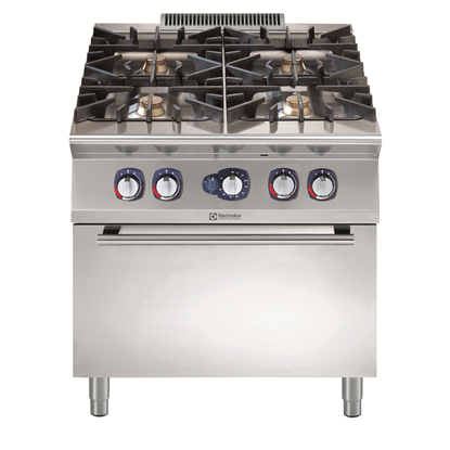 Modular Cooking Range Line900XP 4-Burner Gas Range 6 kW on Gas Oven