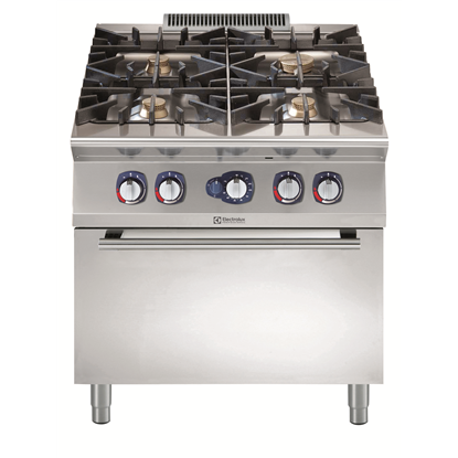 Gamma cottura modulare900XP Cucina a gas 4 fuochi su forno a gas