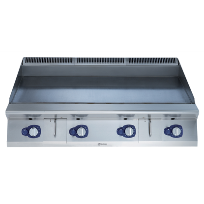 Modular Cooking Range Line900XP 1200mm Gas Fry Top HP, Smooth scratch resistant chromium Plate