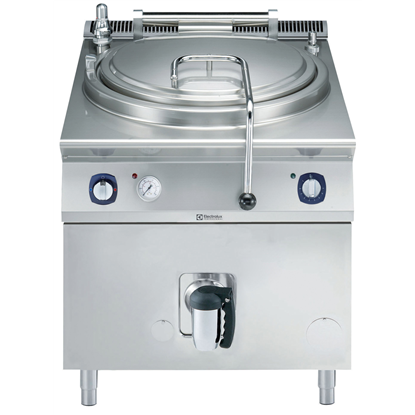 Modular Cooking Range Line900XP Gas Cylindrical Boiling Pan 150lt indirect heat, automatic refill