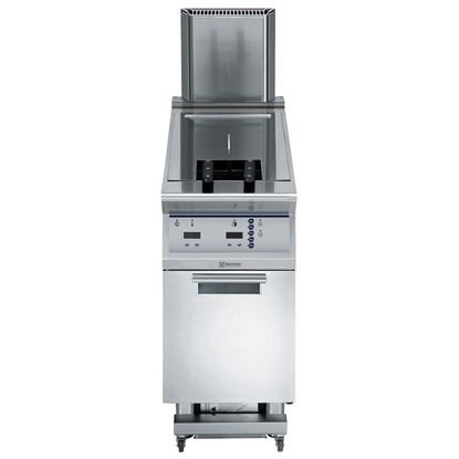 Modular Cooking Range Line900XP One Well Gas Fryer 23 liter with Electronic Programmable control and Oil filtering