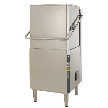 Warewashing<br>Hood Type Dishwasher with Drain Pump, Detergent Dispenser & Continuous Water Softener
