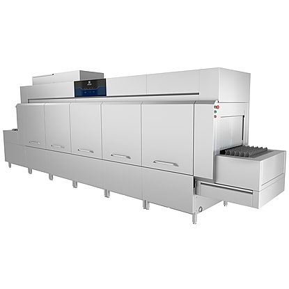 WarewashingFlight type dishwasher, 3 tanks, 8200 dishes/h, electric, 1100mm loading, 1900mm unloading, ESD