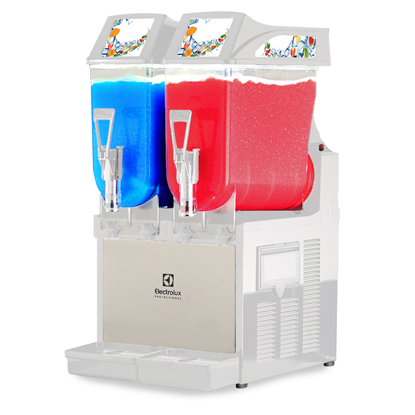 Distributeurs de boissons congeléesDistributeur de granité, adapté à un usage intérieur et extérieur. 2 x 11 L bacs - contrôle mécanique.
