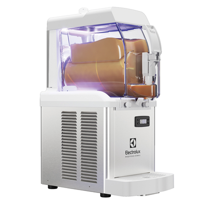 HeladasDispensador de granizado y crema helada con 1 bol con aislamiento, luz UV