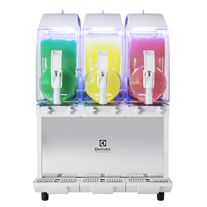 FrozenFrozen granita dispenser with 3 bowls, electronic control, UV light