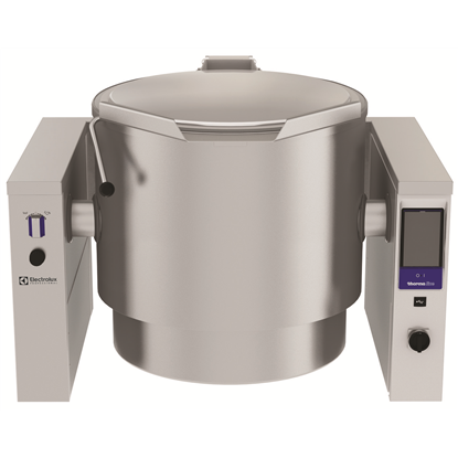 High Productivity CookingElectric Tilting Boiling Pan, 300lt , Wall mounted with Stirrer