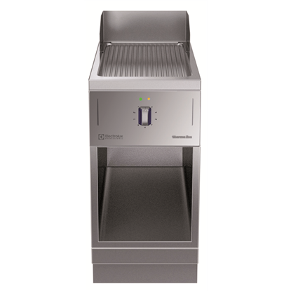 Modular Cooking Range Linethermaline 85 - Half Module Freestanding Electric Fry Top, 1 Side with Backsplash