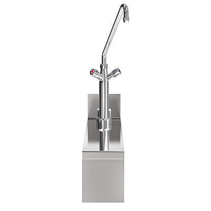 Cooking LineWater mixing tap with knobs, 1 Side - Marine USPHS only M2M