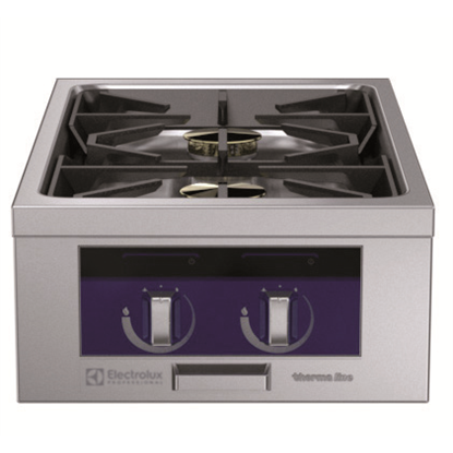 Modular Cooking Range Linethermaline 90 - 2-Burner Gas Top with Ecoflam, 1 Side (Town Gas)