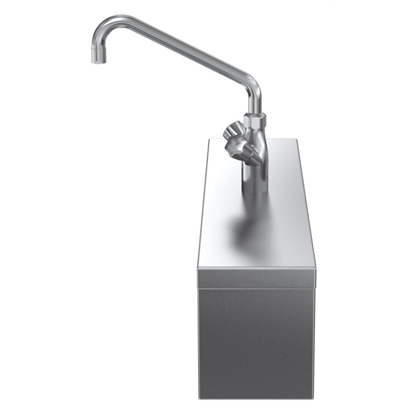 Modular Cooking Range Linethermaline 90 - Water mixing tap with knobs, 1 Side - H=250