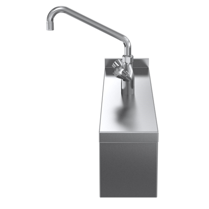 Modular Cooking Range Linethermaline 90 - Water mixing tap with knobs, 1 Side with Backsplash - H=700