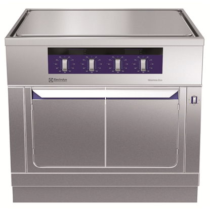 Modular Cooking Range Linethermaline 90 - Electric Free-cooking Top on Warming Cabinet H=800