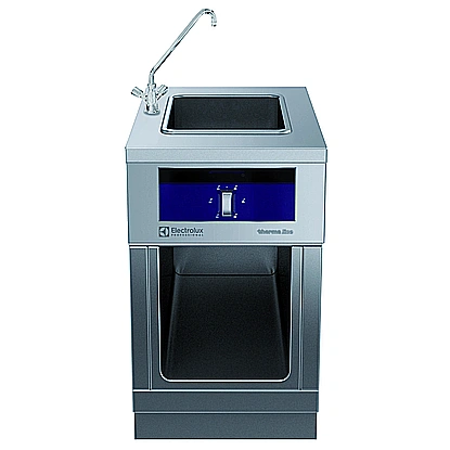 Modular Cooking Range Linethermaline 90 - Electric Bain Marie, 1/1GN, Left Tap, 1 Side-Marine