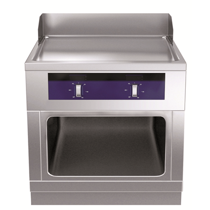 Modular Cooking Range Linethermaline 90 - Full Module Freestanding Electric Fry Top, 1 Side, H=700 - H3 -Marine