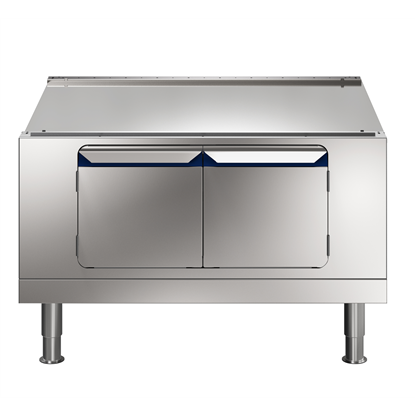 Modular Cooking Range Linethermaline 90 - 1000 mm Cupboard base with 2 doors, GN conform, 1 Side (H2) - H=450 (Marine)