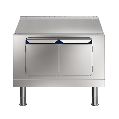 Modular Cooking Range Linethermaline 90 - 800 mm Cupboard base with 2 doors, GN conform, 1 Side (H2) - H=450 (Marine)