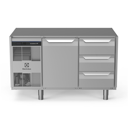 Table réfrigéréeecostore HP Premium-290lt, 1 Porte 3x1/3 tiroirs, sans dessus