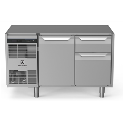Table réfrigéréeecostore HP Premium-290lt, 1 Porte 1x(1/3&2/3) tiroirs, sans dessus