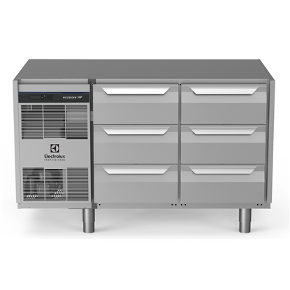 Table réfrigéréeecostore HP Premium-290lt, 6x1/3 tiroirs, sans dessus