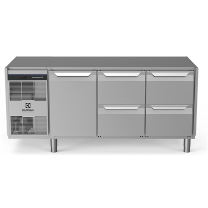 Table réfrigéréeecostore HP Premium-440lt, 1 Porte 4x1/2 tiroirs, sans dessus