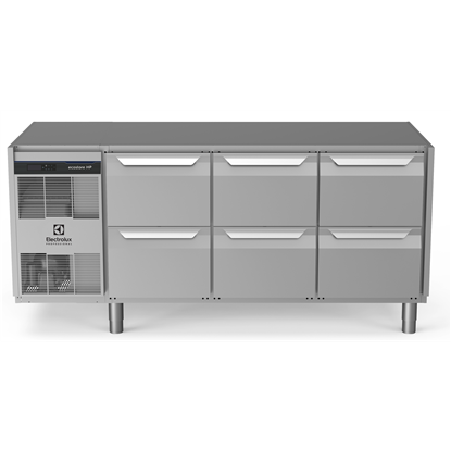 Table réfrigéréeecostore HP Premium-440lt, 6x1/2 tiroirs, sans dessus