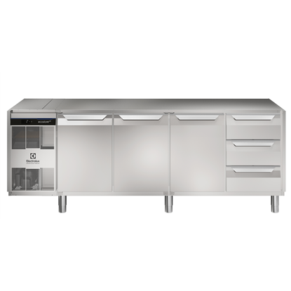 Digitale Kühltischeecostore HP Premium Refrigerated Counter - 590lt, 3-Door, 3x1/3 Drawers, No Top